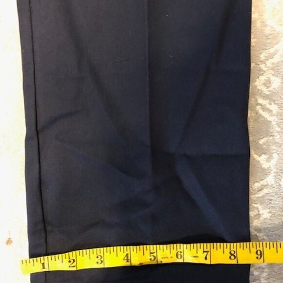 NWT Relaxed Twill Navy school pant 16 Husky French Toast, adjust waist, Pockets - Picture 3 of 6